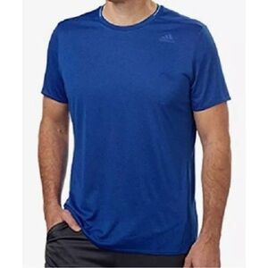 “ADIDAS” Men’s Vibrant Blue Short Sleeve 
T-Shirt.  Casual Fit.   Size L